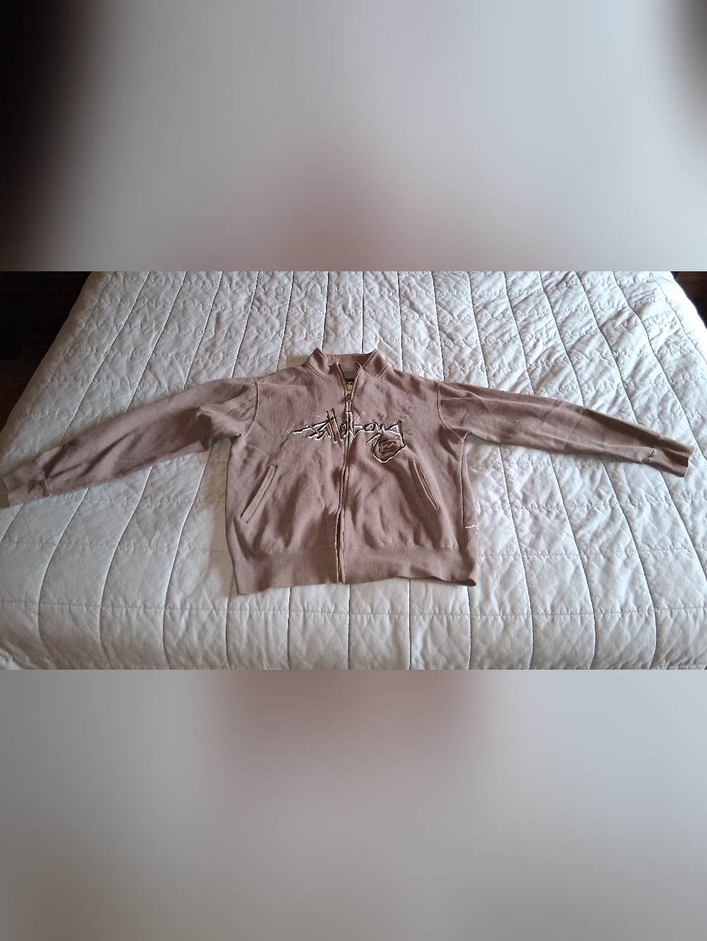 Billabong Women's Zip Bomber Jacket in Taupe
